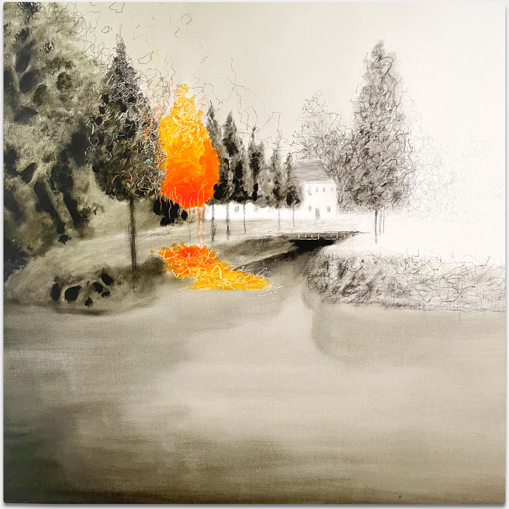 Oleinikov, Igor, Künstler, „Ohne Titel“, 90x95 cm, Acryl